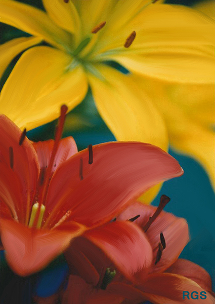 Painted lilies